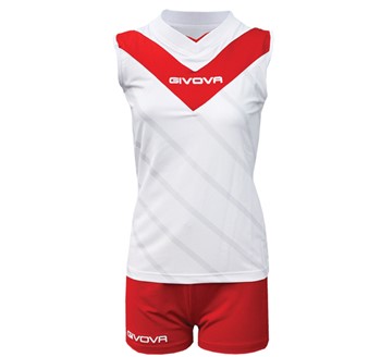 GIVOVA KIT VOLLEY WHT/RED