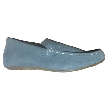 LIVERGY MOCASSINS LEATHER LOAFERS GREY