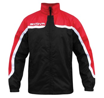 RAIN JACKET ASIA BLK/RED