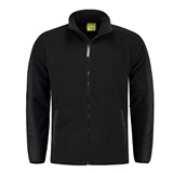 LEMON & SODA POLAR FLEECE CARDIGAN BONDED BLACK