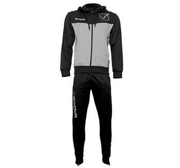 GIVOVA TRACKSUIT VISA POLARFLEECE BLK/D. GREY