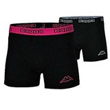 KAPPA BOXERS 2-PACK BLK/FUCHSIA