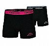 KAPPA BOXERS 2-PACK BLK/FUCHSIA