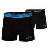 KAPPA BOXERS 2-PACK BLK/BLU SEA