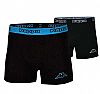 KAPPA BOXERS 2-PACK BLK/BLU SEA