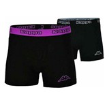 KAPPA BOXERS 2-PACK BLK/VIOL