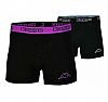 KAPPA BOXERS 2-PACK BLK/VIOL