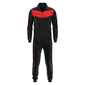 GIVOVA TRACKSUIT VISA BANDA BLK/RED