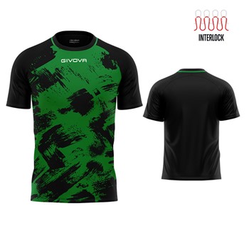 GIVOVA SHIRT ART INERLOCK GREEN/BLK