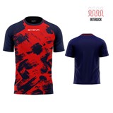 GIVOVA SHIRT ART INERLOCK RED/NAV