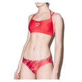 SPEEDO MED LEG STRAPPY 2PC AF RE