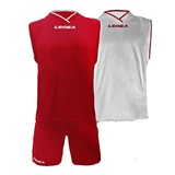 LEGEA KIT LAS VEGAS BASKET WHT/RED
