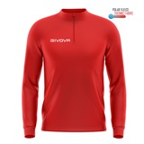 GIVOVA TECHNICAL SHIRT HALF ZIP RED