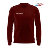 GIVOVA TECHNICAL SHIRT HALF ZIP BURGUNDY